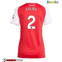 Ženske Nogometnih dresov Arsenal William Saliba #2 Domači 2025-26 Kratki rokavi